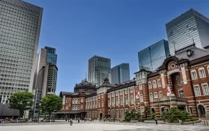 東京駅の外観風景